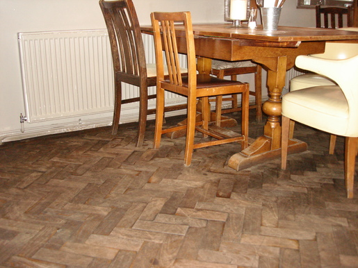 Reclaimed Panga Panga Parquet Flooring